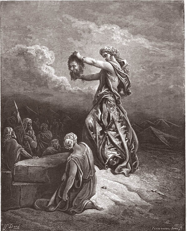 GIUDITTA ESIBISCE LA TESTA DI OLOFERNE giuditta 13,14